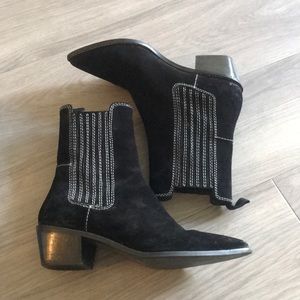 Black Suede Ankle Boot